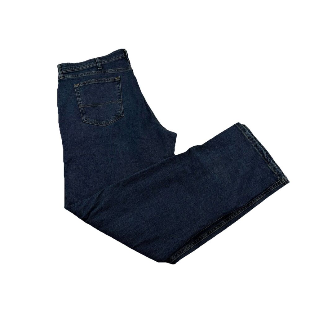 Wrangler Authentics Denim Jeans Mens 38x34 Dark Blue 5 Pocket 112317565 NWT